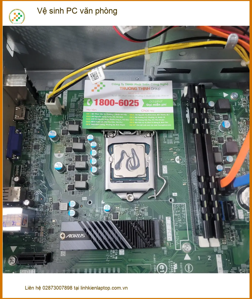 Anh Khôi kế toán review tiệm vệ sinh PC văn phòng Quận Tân Bình uy tín ảnh thực tế 1