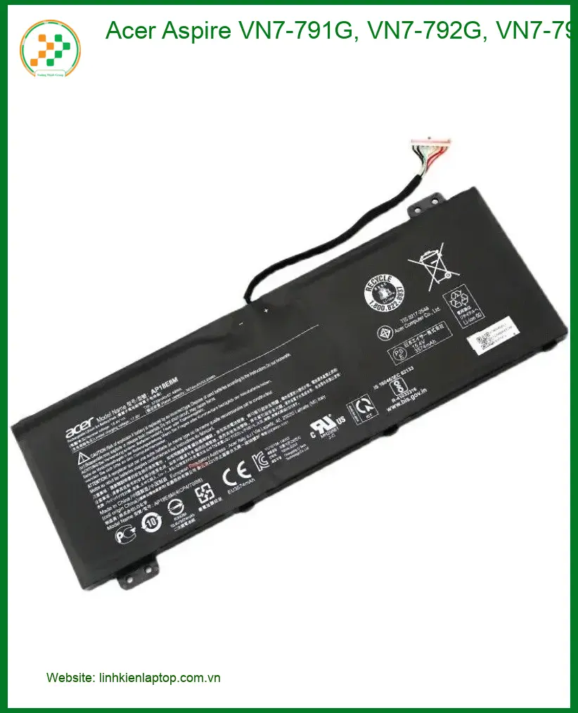 Pin Laptop ACER VN7-791G - Thay Pin Lấy Liền TPHCM Giá Rẻ