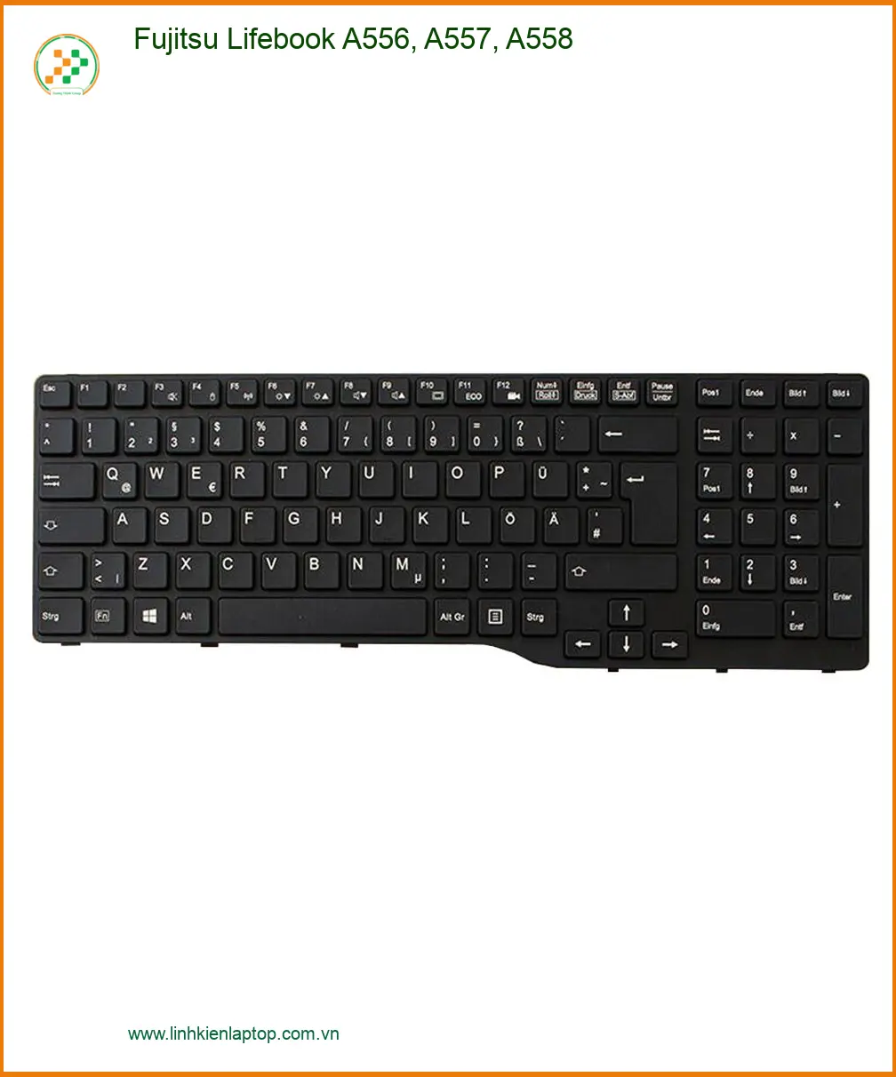 Bàn phím Laptop Fujitsu Lifebook A556, A557, A558 - Thay Lấy Liền TPHCM