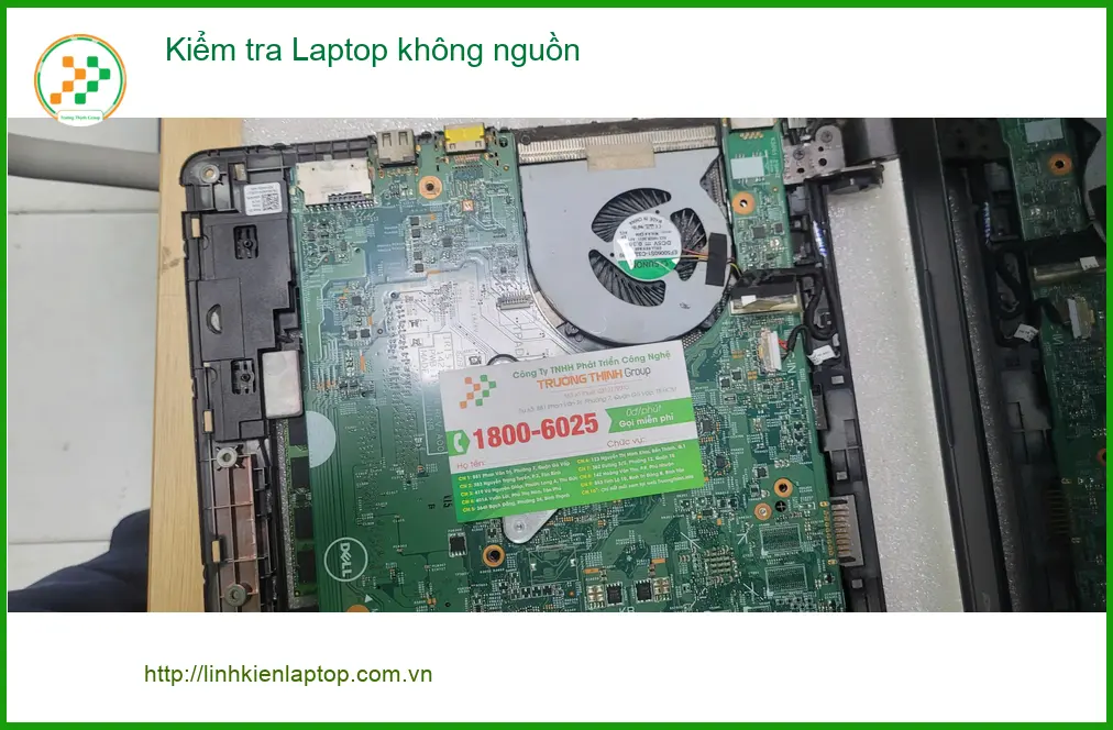Chị Trâm kế toán tìm nơi kiểm tra Laptop không nguồn Quận Bình Tân ảnh thực tế 1
