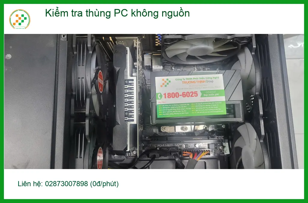 Anh Nam lập trình viên cần kiểm tra thùng PC không nguồn Quận Bình Tân cấp tốc ảnh thực tế 1