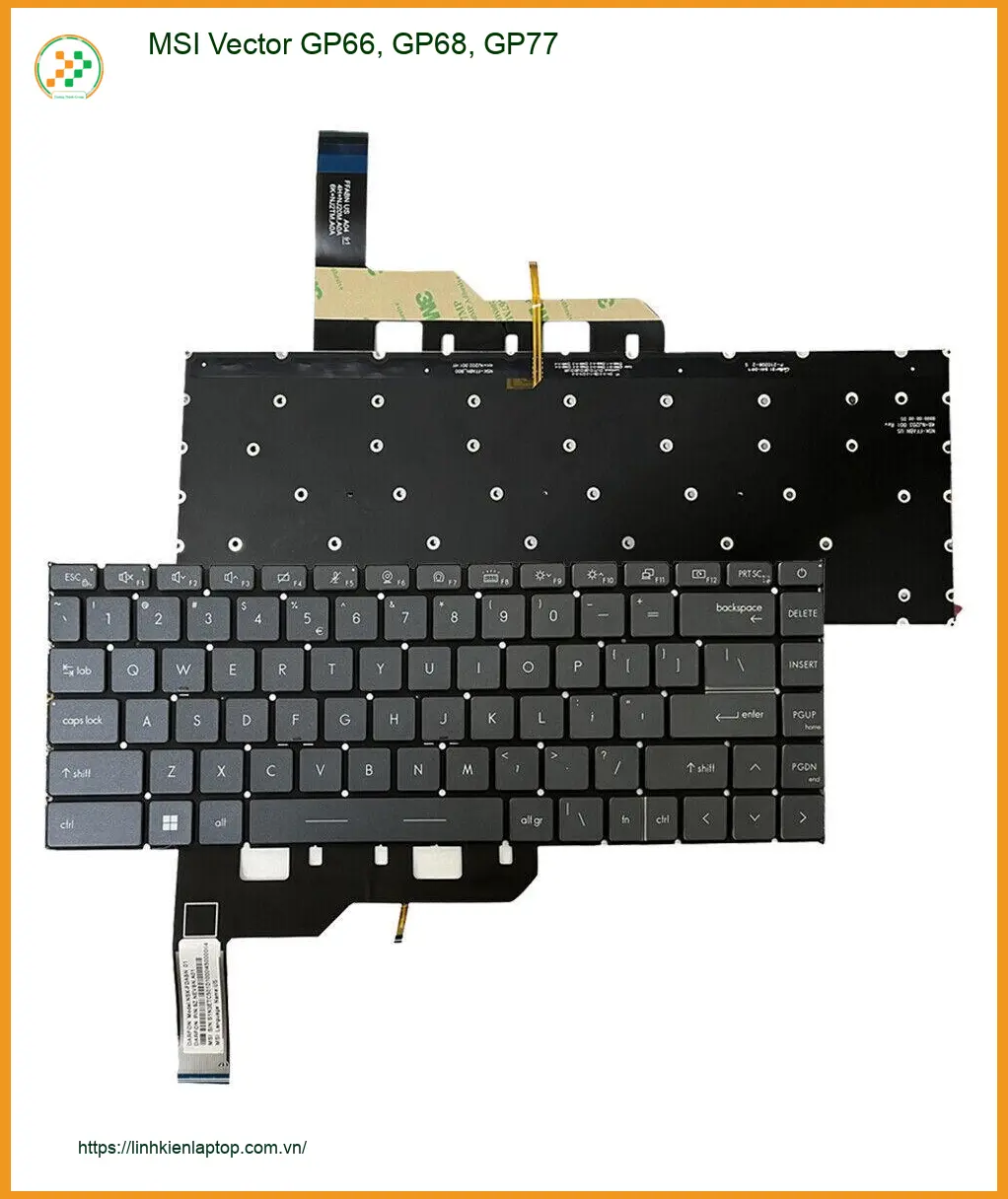 Bàn phím Laptop MSI Vector GP66 GP68 GP77 - Cửa hàng Thay thế Gần đây