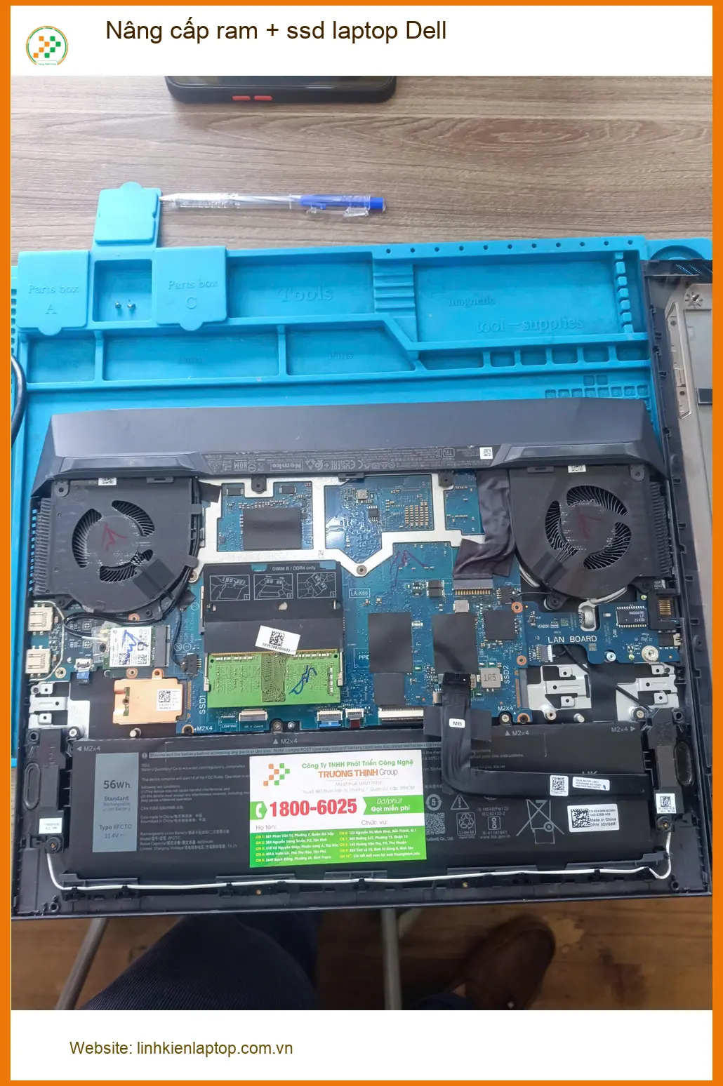 Trung tâm nâng cấp ram + ssd laptop Dell Quận Tân Phú - Chị Thảo phóng viên review ảnh thực tế 2