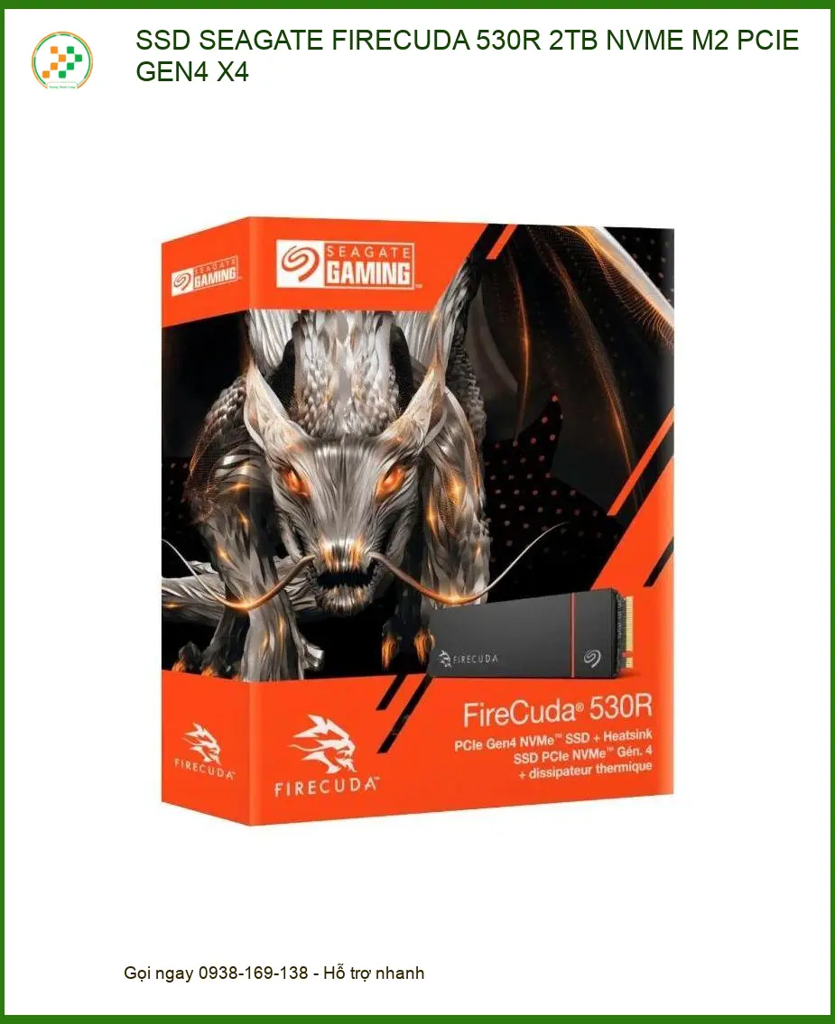 Ổ cứng SSD Seagate FireCuda 530R 2TB - Nâng cấp Laptop TPHCM