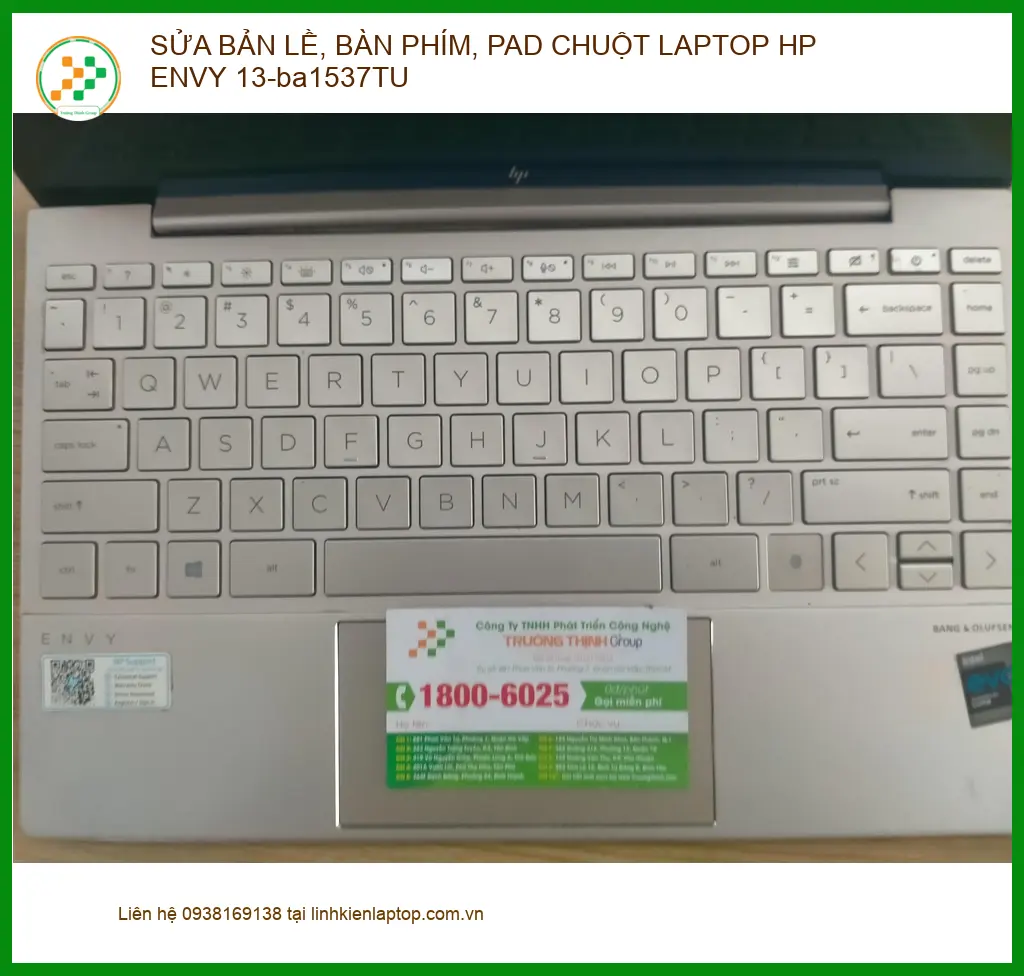 Bác Phúc ở Quận 12 sửa bản lề, bàn phím laptop HP Envy 13-ba1537TU lấy liền. ảnh thực tế 1