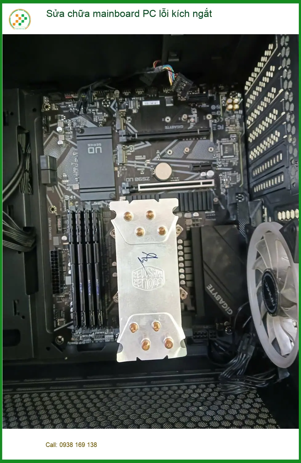 Chị Thanh đánh giá dịch vụ sửa chữa mainboard PC lỗi kích ngắt Quận 7 ảnh thực tế 1