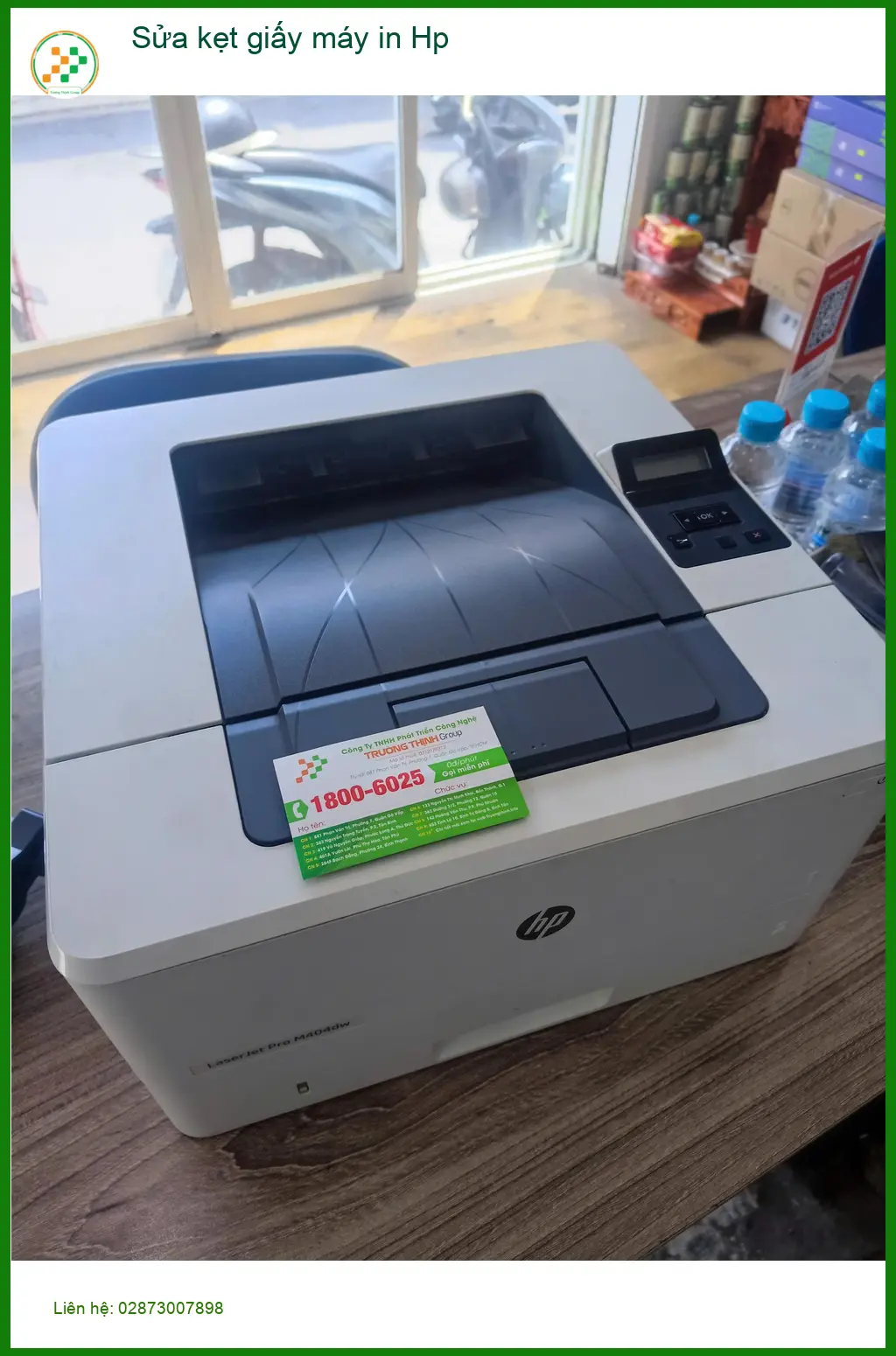 Thợ sửa kẹt giấy máy in Hp Quận Tân Phú cứu chú Quang giám đốc marketing ảnh thực tế 2