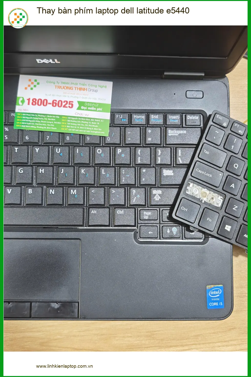 Thay bàn phím laptop Dell Latitude E5440 Quận Tân Bình - Anh Hùng ảnh thực tế 1