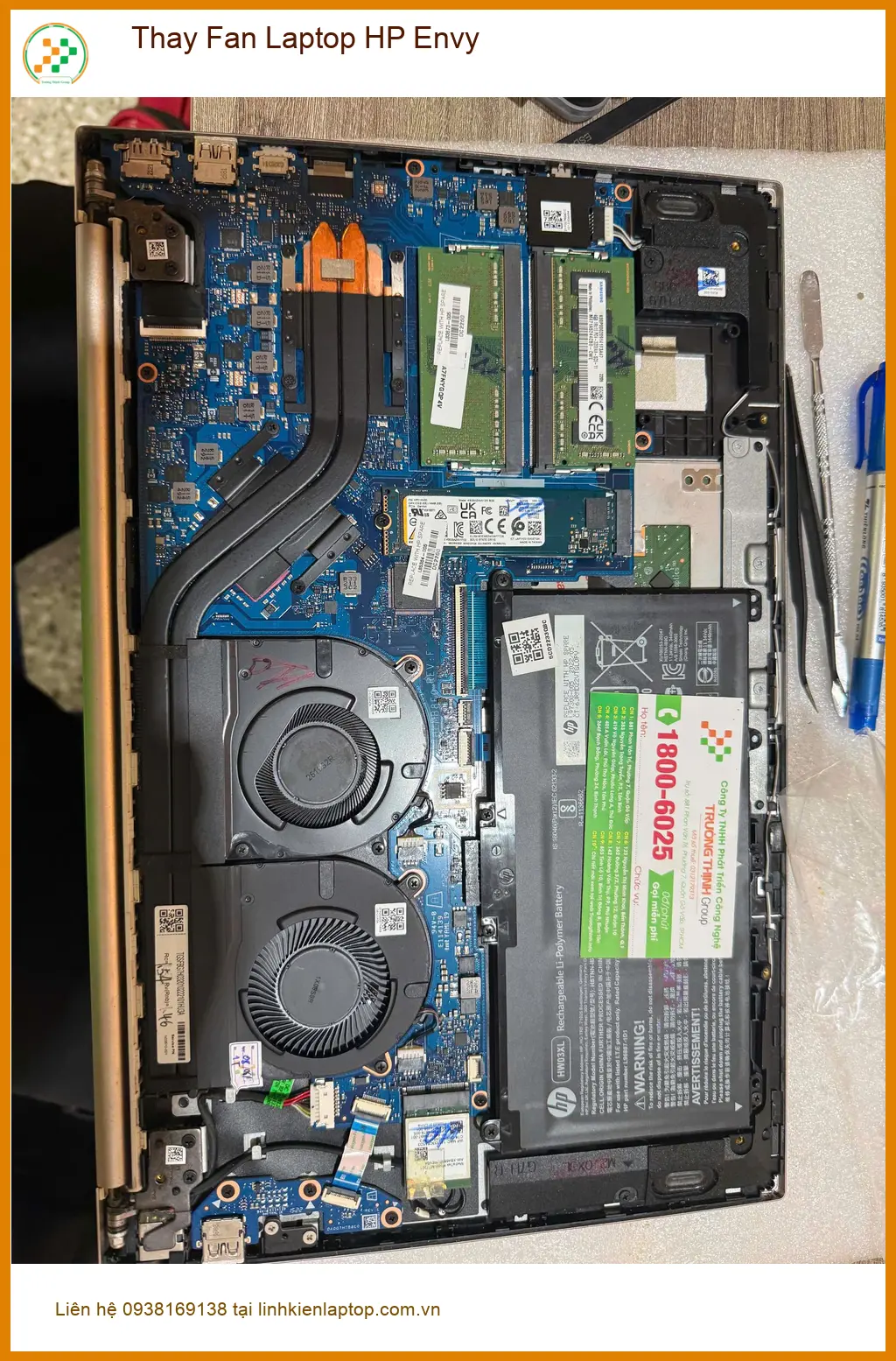 Chị Mai nhân viên văn phòng bận rộn tìm Trung tâm Thay Fan Laptop HP Envy Quận 7 - Lấy ngay ảnh thực tế 1
