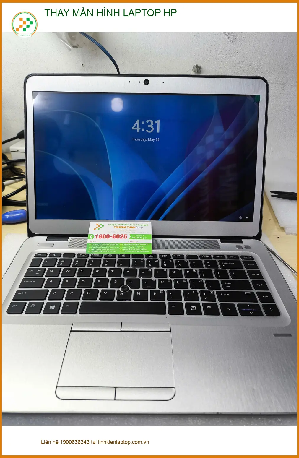 Chị Thảo tìm trung tâm thay màn hình laptop HP Quận Gò Vấp lấy ngay ảnh thực tế 1