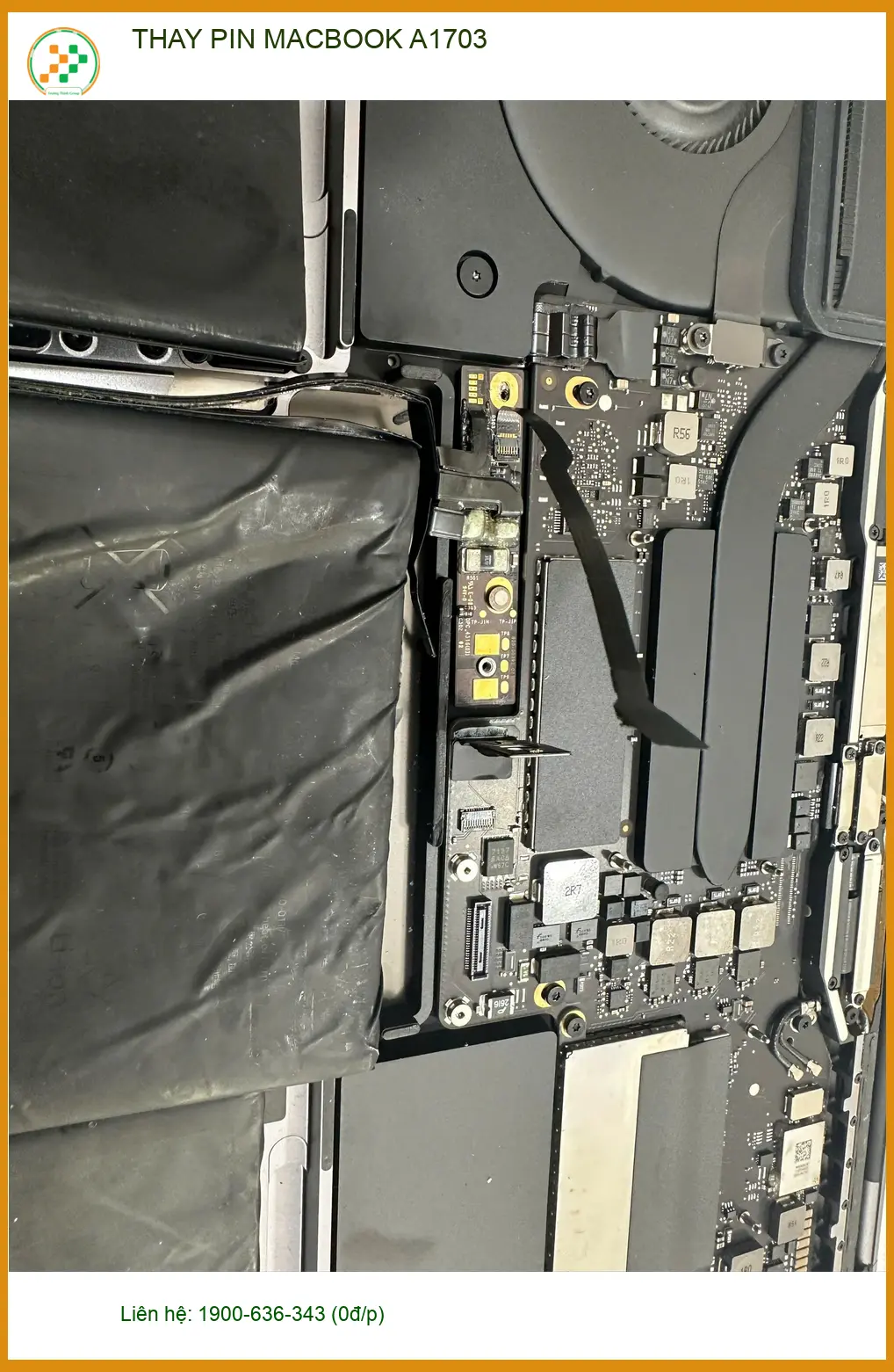 Dịch vụ thay pin MacBook A1703 Quận Gò Vấp giá tốt - Anh Khoa hài lòng ảnh thực tế 1