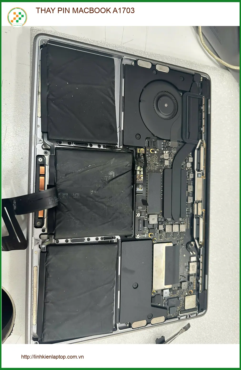 Dịch vụ thay pin MacBook A1703 Quận Gò Vấp giá tốt - Anh Khoa hài lòng ảnh thực tế 2