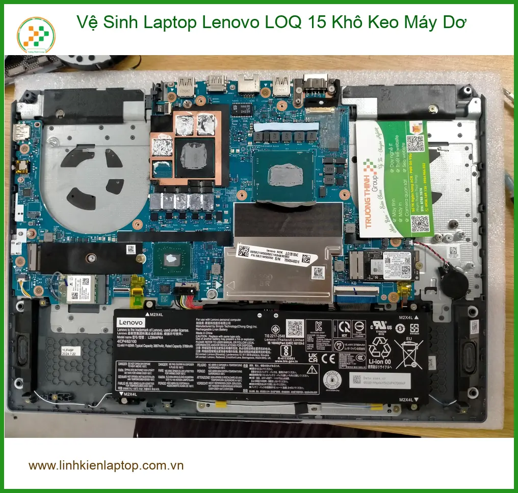 Dịch vụ Vệ sinh Laptop Lenovo LOQ 15 khô keo máy dơ Quận 12 - Anh Trường review ảnh thực tế 1