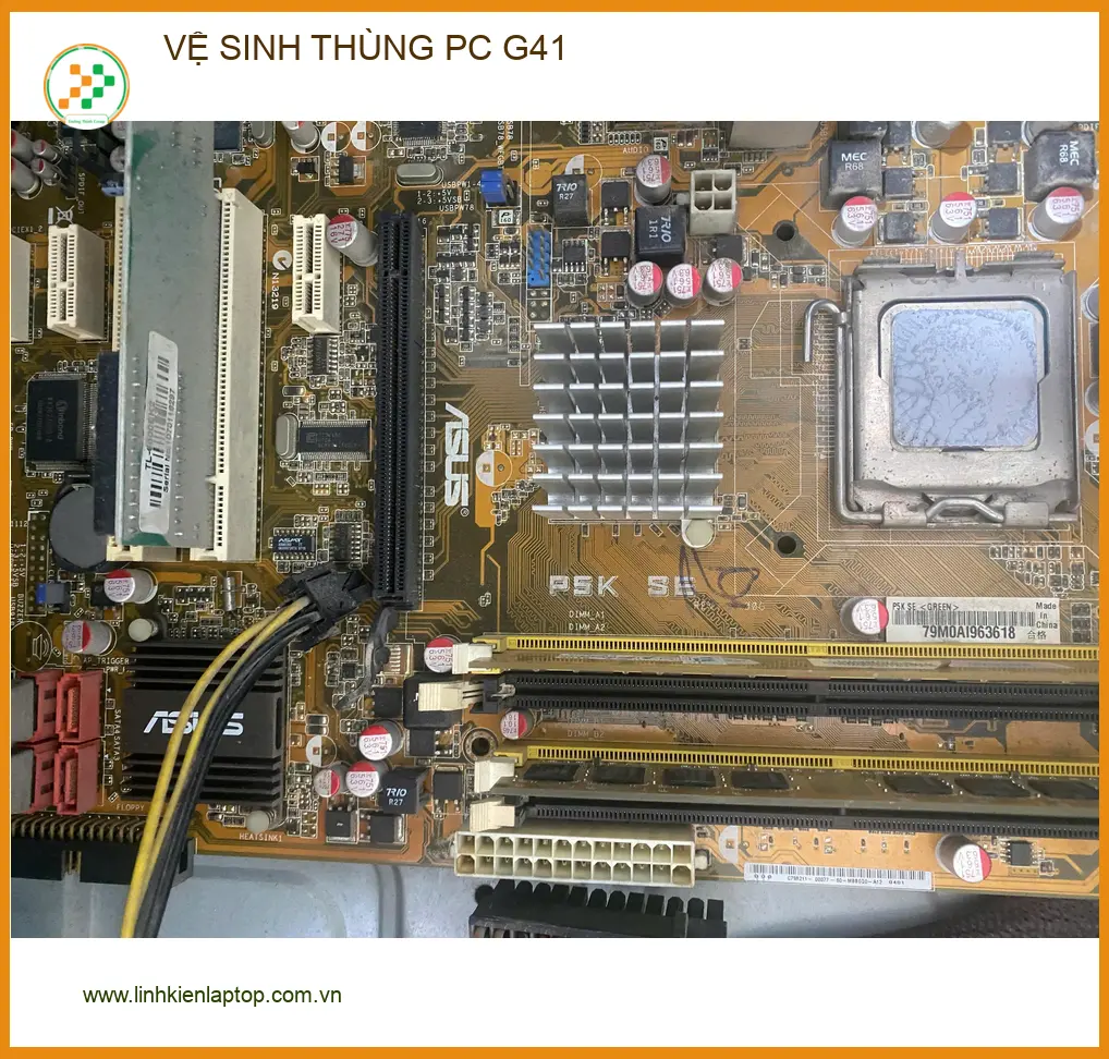 Chị Thanh kiểm toán viên chia sẻ kinh nghiệm vệ sinh thùng PC G41 ở Gò Vấp ảnh thực tế 1