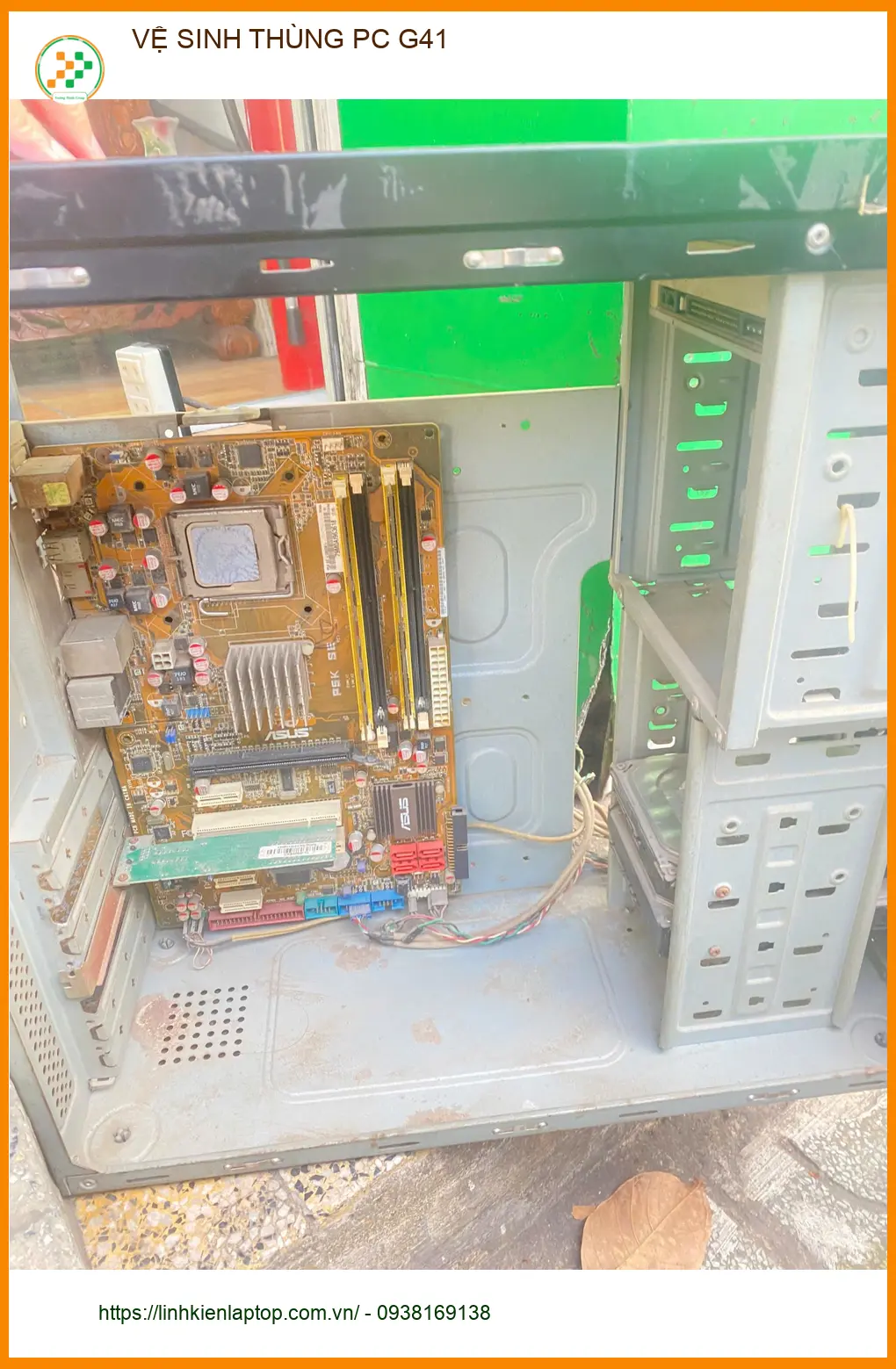 Chị Thanh kiểm toán viên chia sẻ kinh nghiệm vệ sinh thùng PC G41 ở Gò Vấp ảnh thực tế 2